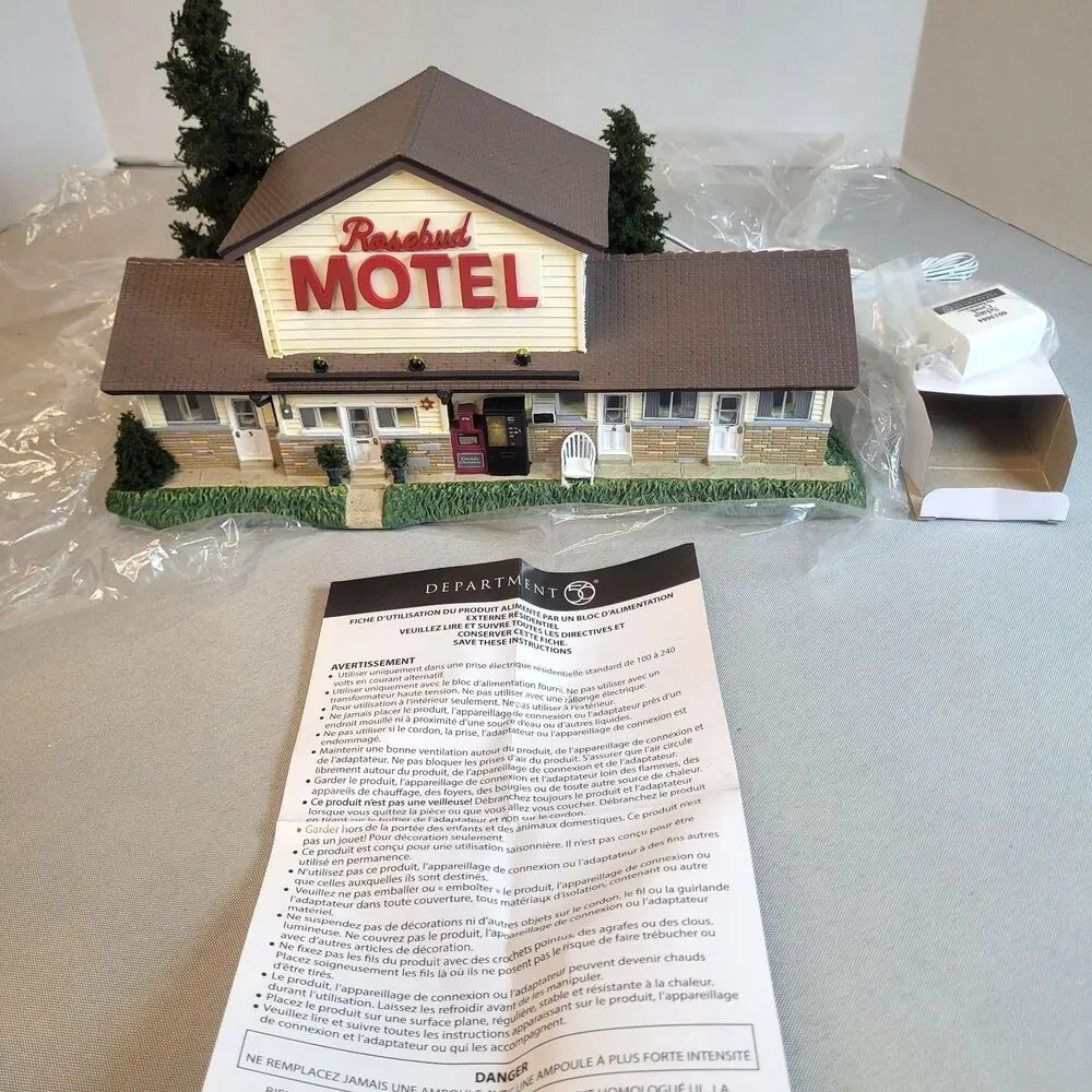 Dept 56 THE ROSEBUD MOTEL SCHITT'S CREEK Hot Properties 6013684 LIGHTS UP! NEW